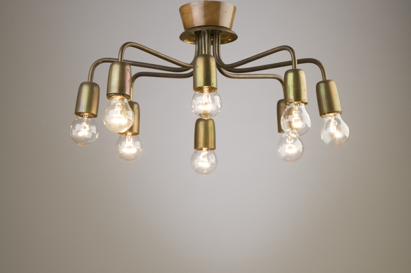 Josef Frank brass chandelier Josef Frank brass chandelier