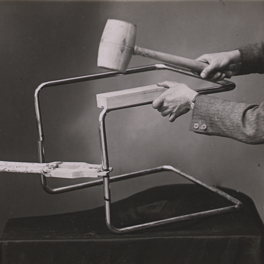Photograph from an instruction manual for the usage of tools, Thonet brothers, 1935 , Collection Alexander von Vegesack, Domaine de Boisbuchet, www.boisbuchet.org (photographer unknown)