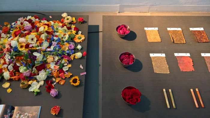 2,000,000,000 Precious Pieces by Rachelle Hornesch. Every year in Holland two billion cut flowers are thrown away. For Rachelle Hornesch a resource for pigmnets, dyes, materials etc...