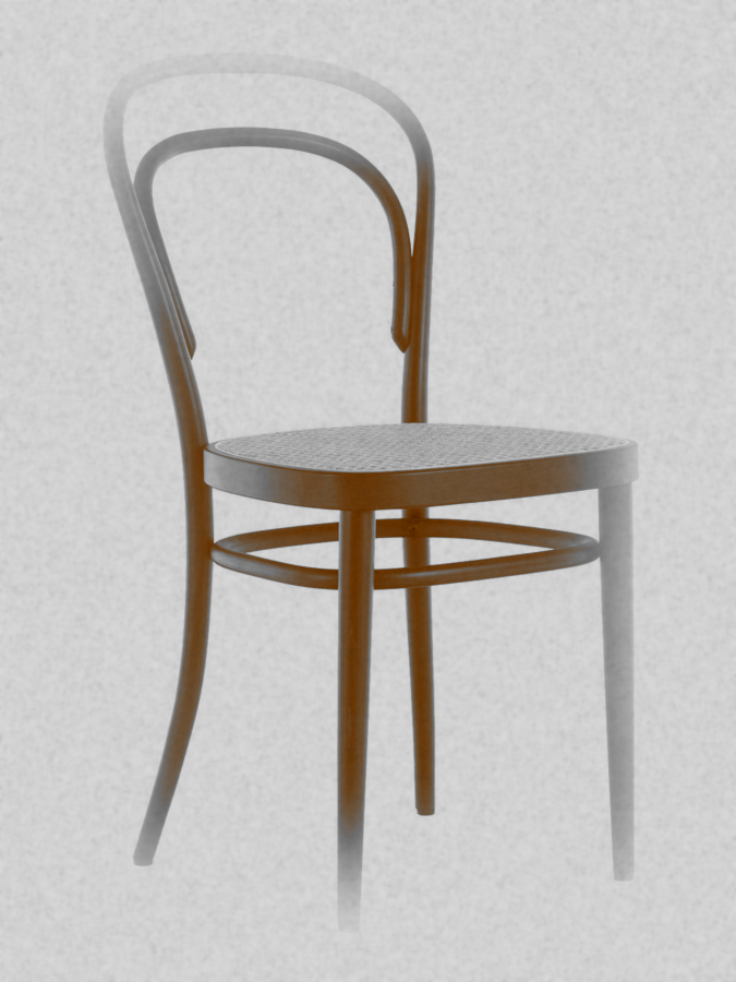 Chair 214 by Michael Thonet for Thonet (original photo from the Historia Supellexalis)