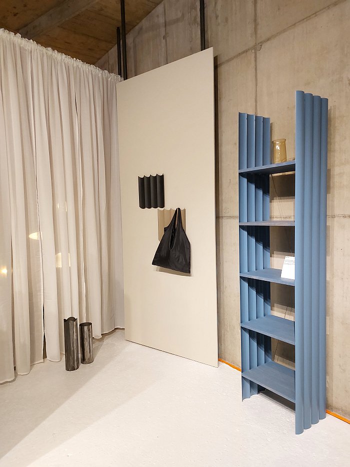 Unroll shelving and hooks by Two Hundred Tons, as seen at Designblok Prague 2024