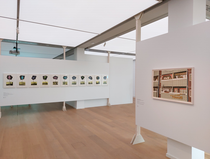 Marzahn by Gisela Kurkhaus-Müller (r) and Ein Spaziergang in Marhzahn, Berlin by Stephen Willats, as seen in Wohnkomplex: Art and Life in Plattenbau, Das Minsk, Potsdam