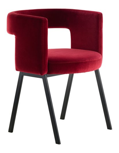 D8P Chair, Fabric Harald 582 - burgundy