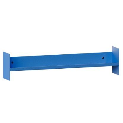 Pli Wall Shelf Slim, 60 cm, Azure Blue, Without hooks