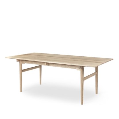 CH327 Table, White oiled oak