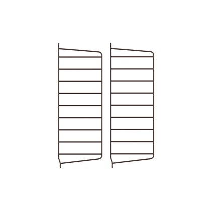 String System Wall Panel, Set of 2, 50 x 20 cm, Dark brown