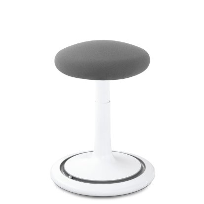 Ongo Classic Stool, Regular, Grey microfibre-knit