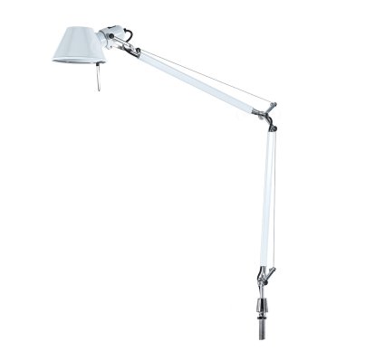 Tolomeo Table Lamp, White, Screw fastening, Halogen bulb
