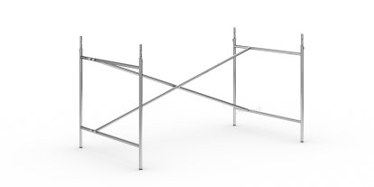 Eiermann 2 Table Frame, Chrome, Vertical,  offset, 135 x 78 cm, With extension (height 72-85 cm)