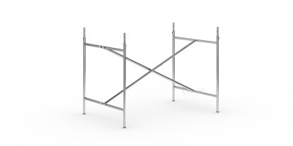 Eiermann 2 Table Frame, Chrome, Vertical,  centred, 100 x 66 cm, With extension (height 72-85 cm)