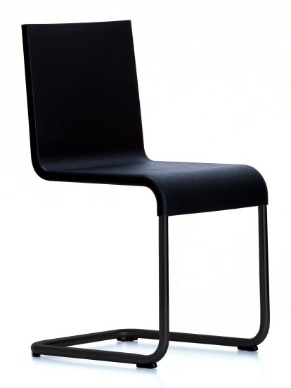 .05 Chair, Stackable, Basic dark, Black powdercoated